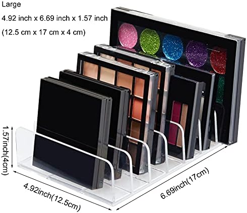 Croudoa 7 Section Acrylic Eyeshadow Palette Organizer