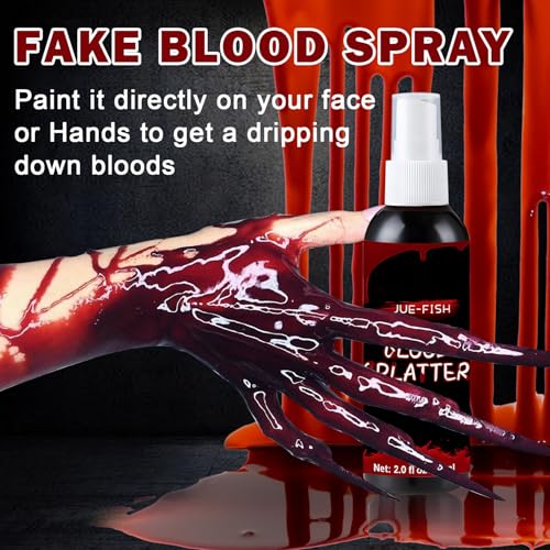 AOAZXBB Fake Blood Spray Halloween Makeup