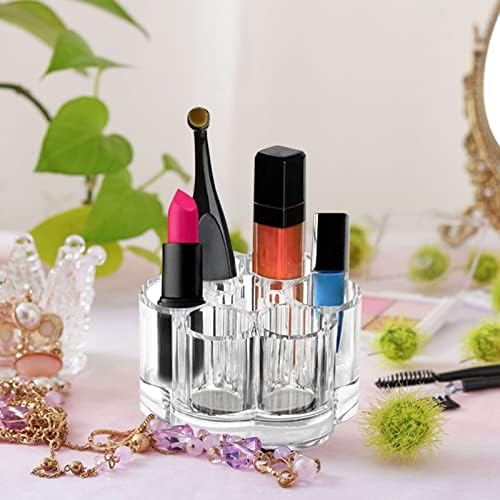 YIWULA Lipstick Holder 6-Hole Cosmetic Organizer