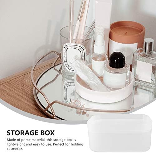 Mikinona 1Pc Transparent Cosmetic Storage Box Desktop Makeup Organizer