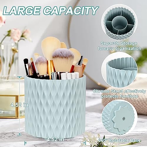WAFJAMF Makeup Brush Holder 360 Rotating