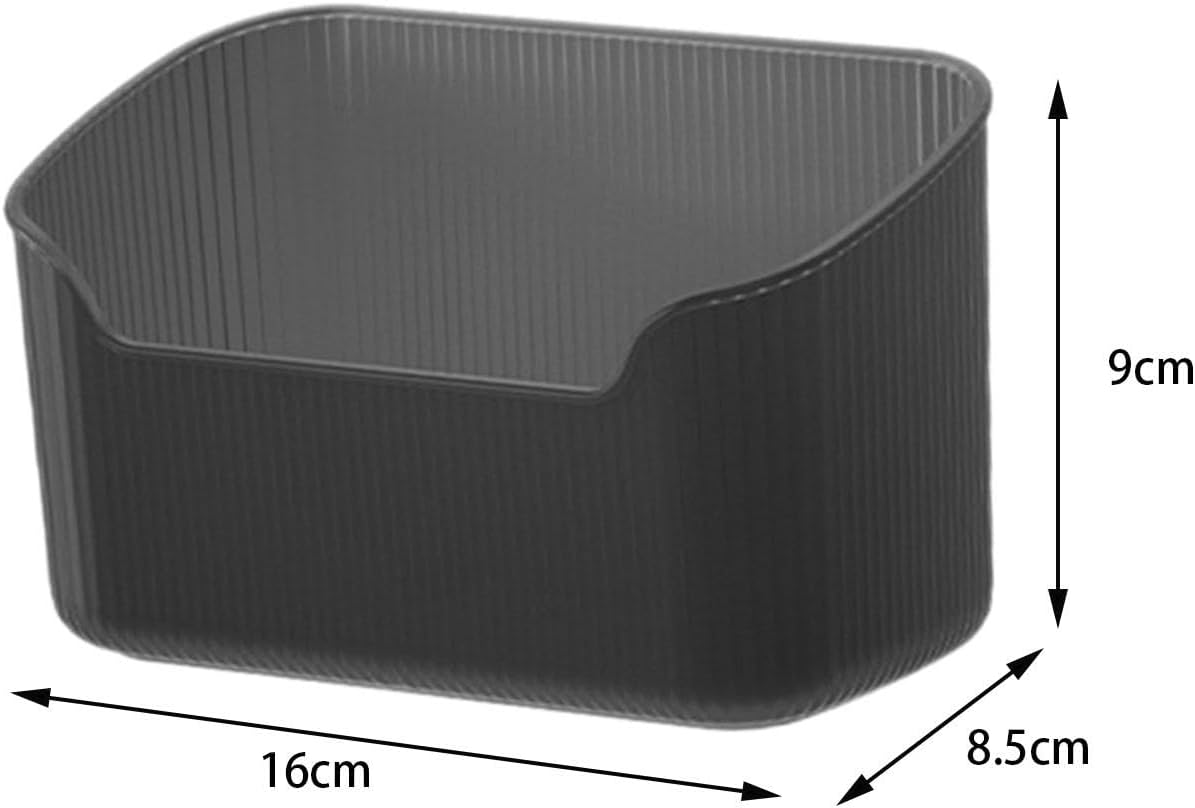 Clear Black Cosmetic Storage Box for Palettes and Makeup