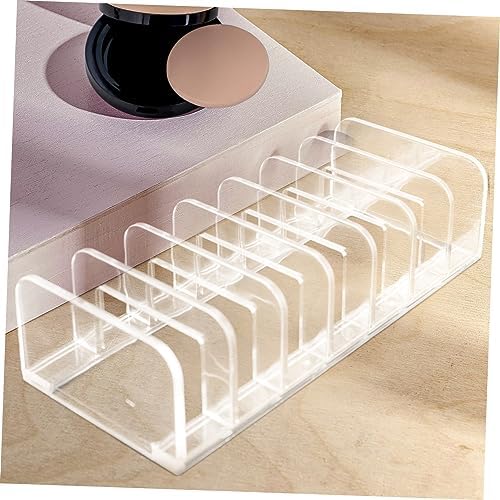 ELAYARD Makeup Holder Transparent Divided Organizer for Eyeshadow and Blusher Storage