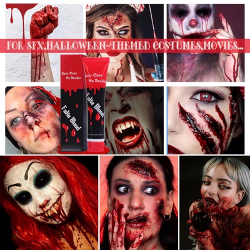 Wenrny Halloween Blood Makeup Kit 3 Pcs