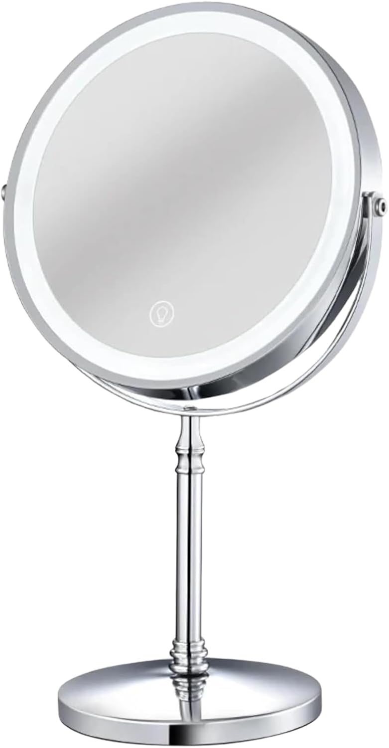 10X Magnifying Makeup Mirror with LED Lights and Touchless Sensor
