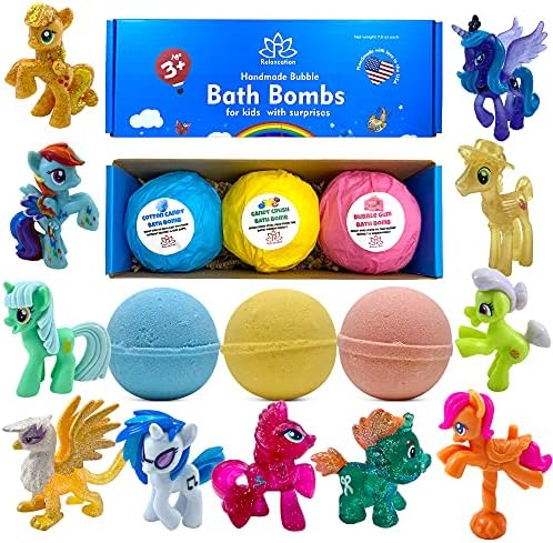 Relaxcation Bath Bombs with Pony Toy Surprise - 3pcs