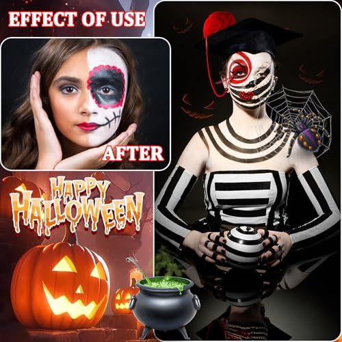 JunKuJK Clown Face Body Paint Kit