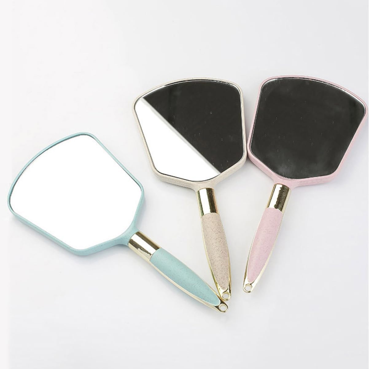 Gatuida Handheld Bathroom Mirror with Handle for Vanity and Travel Use