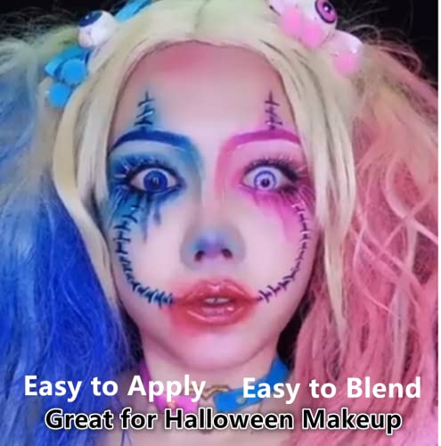 Go Ho Royal Blue Waterproof Face Paint for Halloween Cosplay