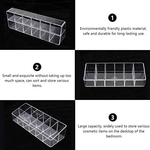 Cabilock Transparent Lipstick Storage Case Organizer