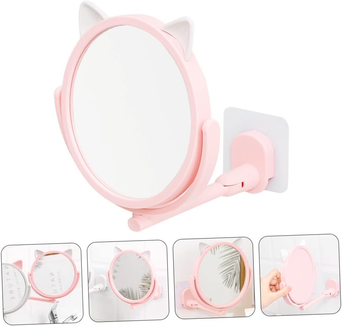 Beatifufu Foldable Wall-Mounted Makeup Mirror