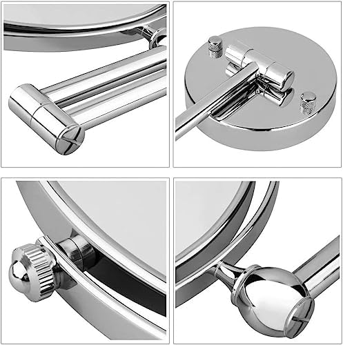 Bleslin Double-Sided 7X Magnifying Wall Mirror with 360 Swivel