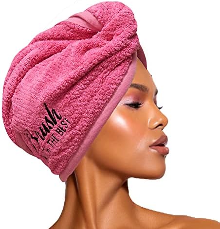 Felicia Leatherwood Microfiber Hair Towel - Pink