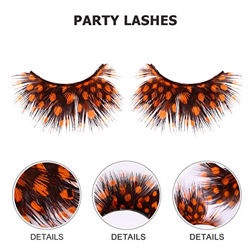 LALAFINA Halloween Spiky False Lashes 2 Pairs for Dance