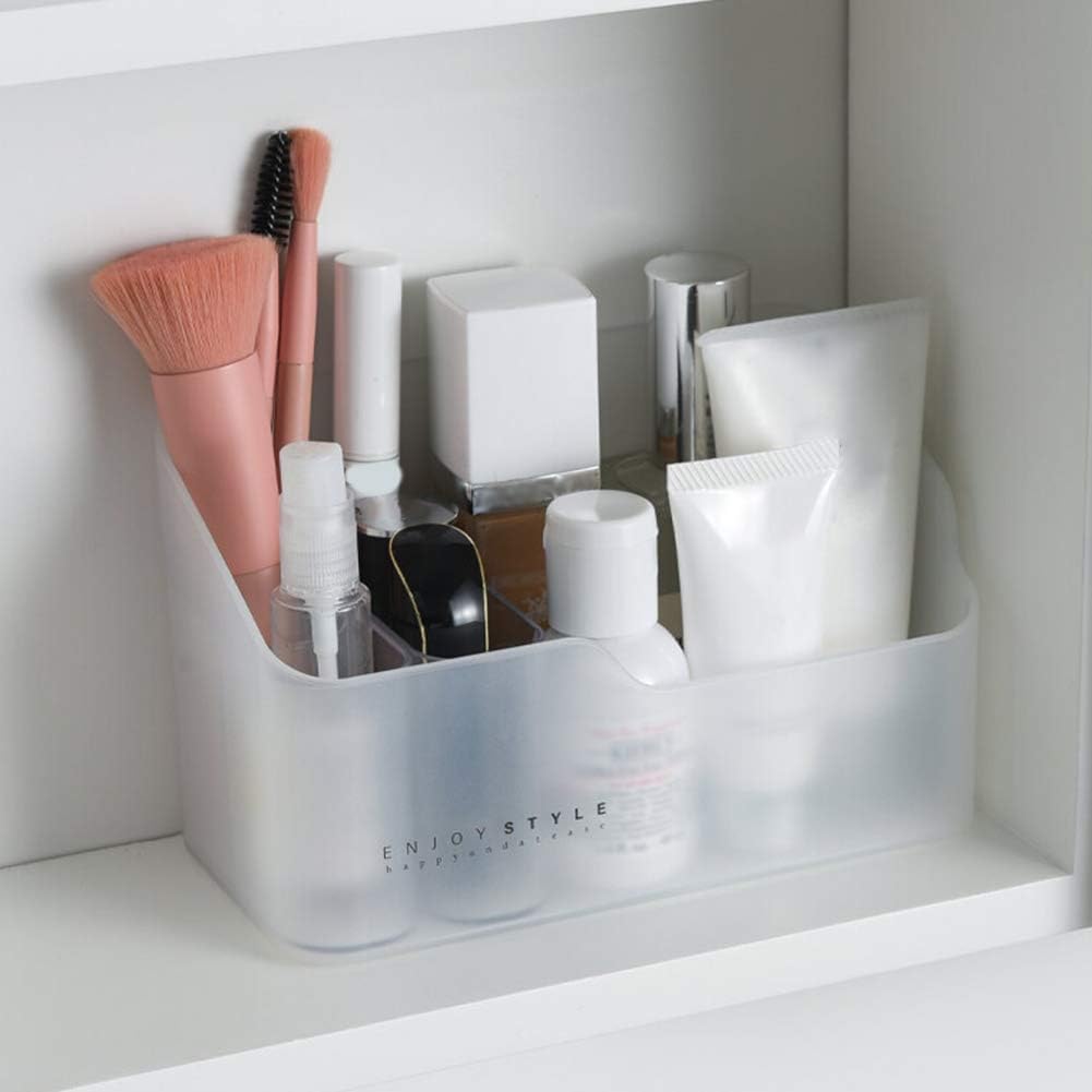 Farawamu Cosmetic Organizer Makeup Storage Box with Lid