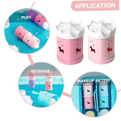 FOYTOKI 2pcs Beauty Sponge Storage Box