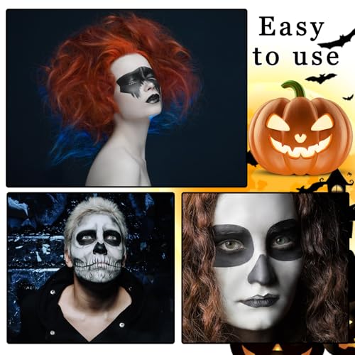 2PCS White Black Face Body Paint Kit for Halloween Costume SFX Makeup