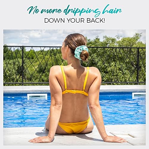 Microfiber Hair Towel Wrap with 2 Drying Ties - Anti-Frizz Gentle