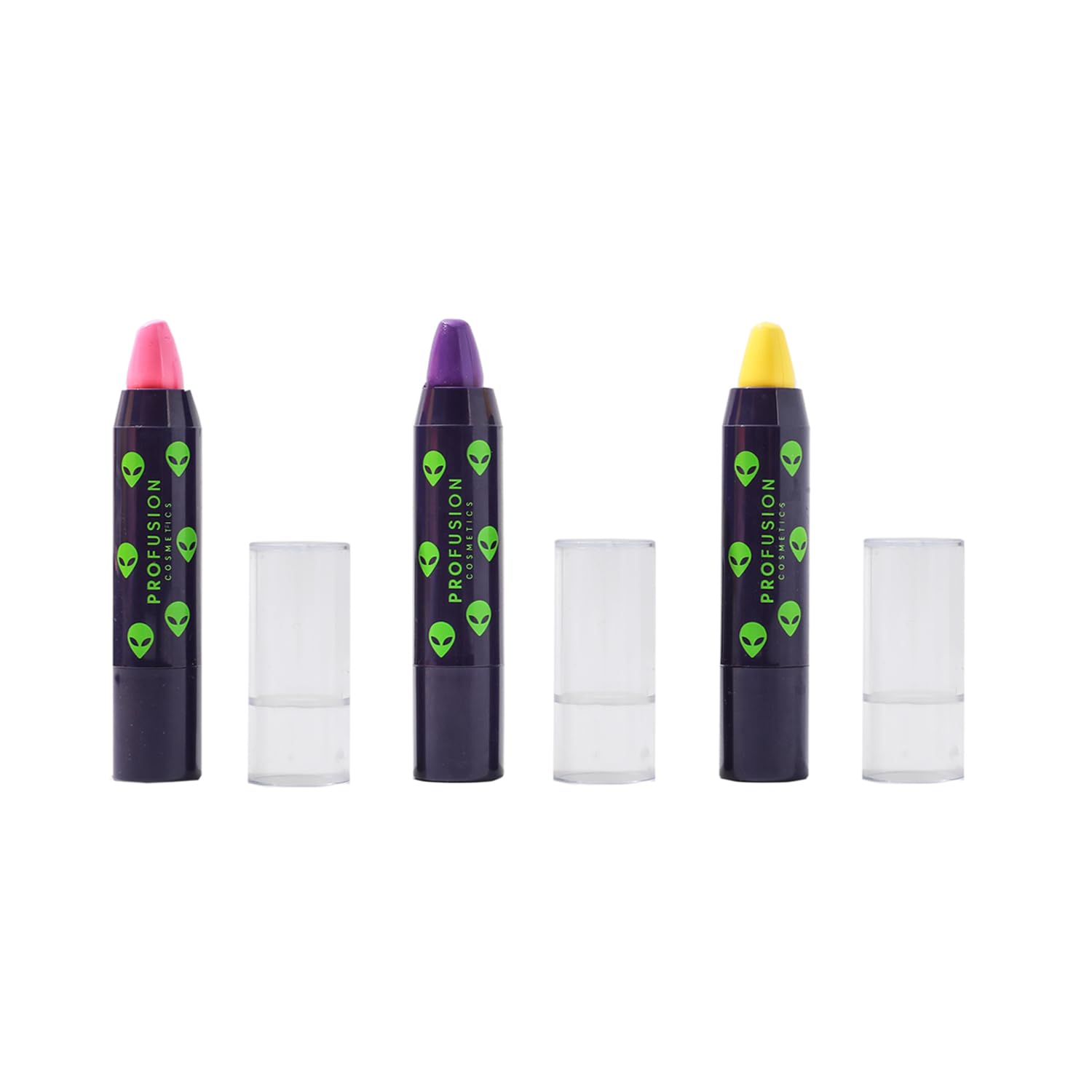 Profusion Cosmetics UFO UV Face Paint Liner Stick Trio