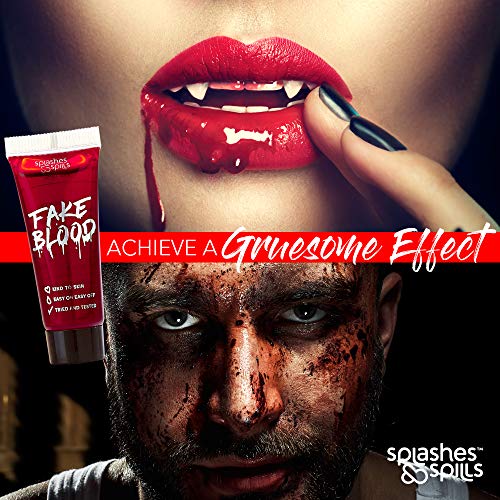 Realistic Fake Blood - 10ml Tube for Halloween Makeup