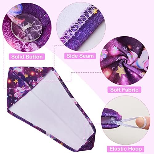 FIOBEE Microfiber Hair Towel Wrap Purple