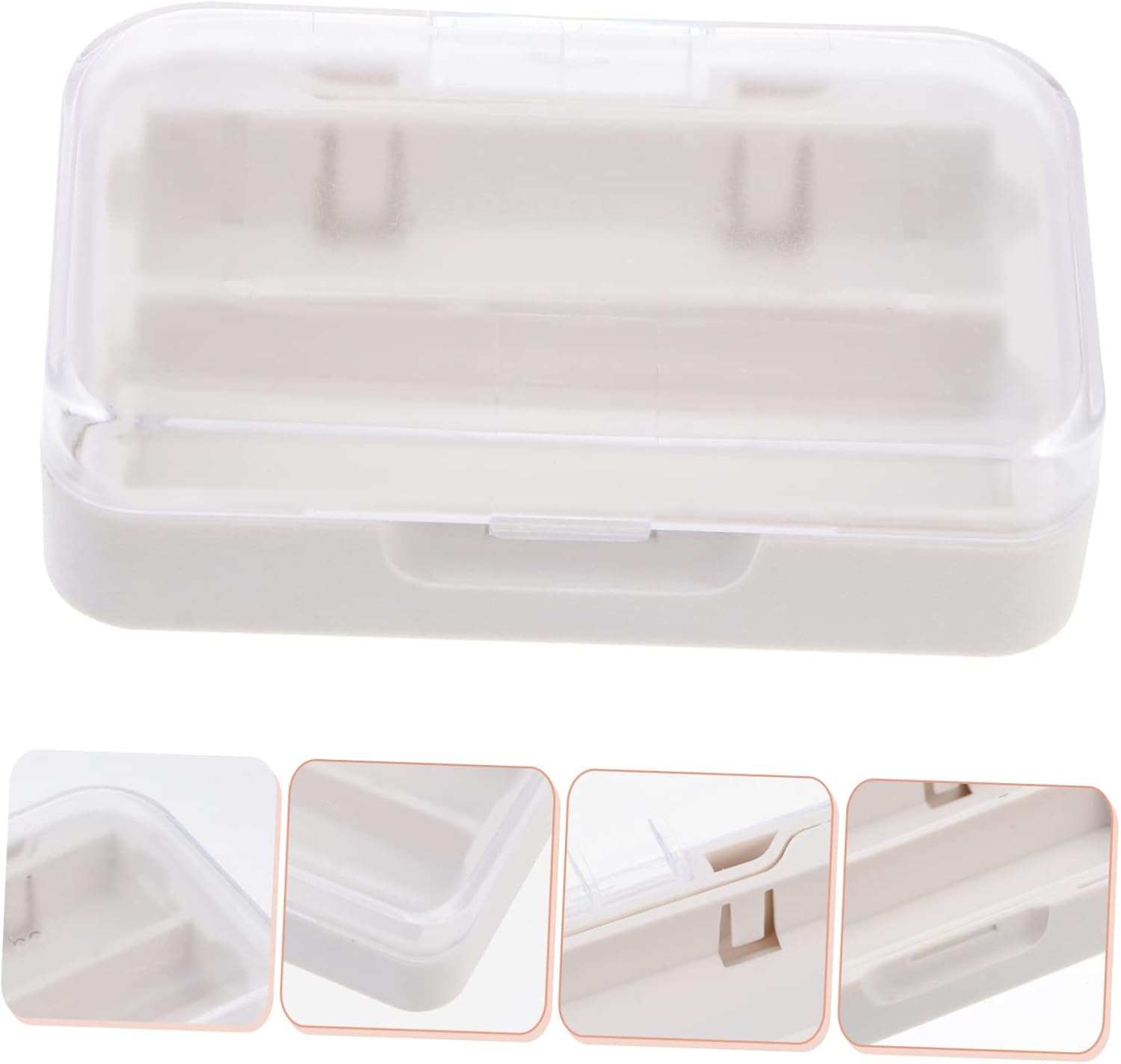Transparent Cosmetic Organizer Box with Mirror