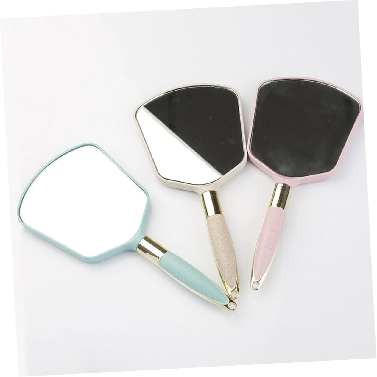 VALICLUD Handheld Mirror with Ergonomic Handle for Travel and Salon Use