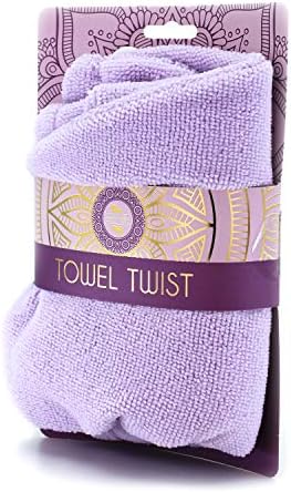 Earth I Purple Microfiber Hair Towel 4 Pack 1 Face Stone Gua Sha