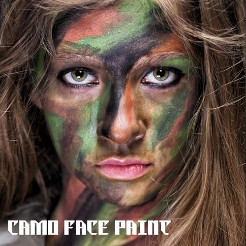 CCbeauty Black Camo Face Paint Stick - Sports Eye Black Halloween Makeup