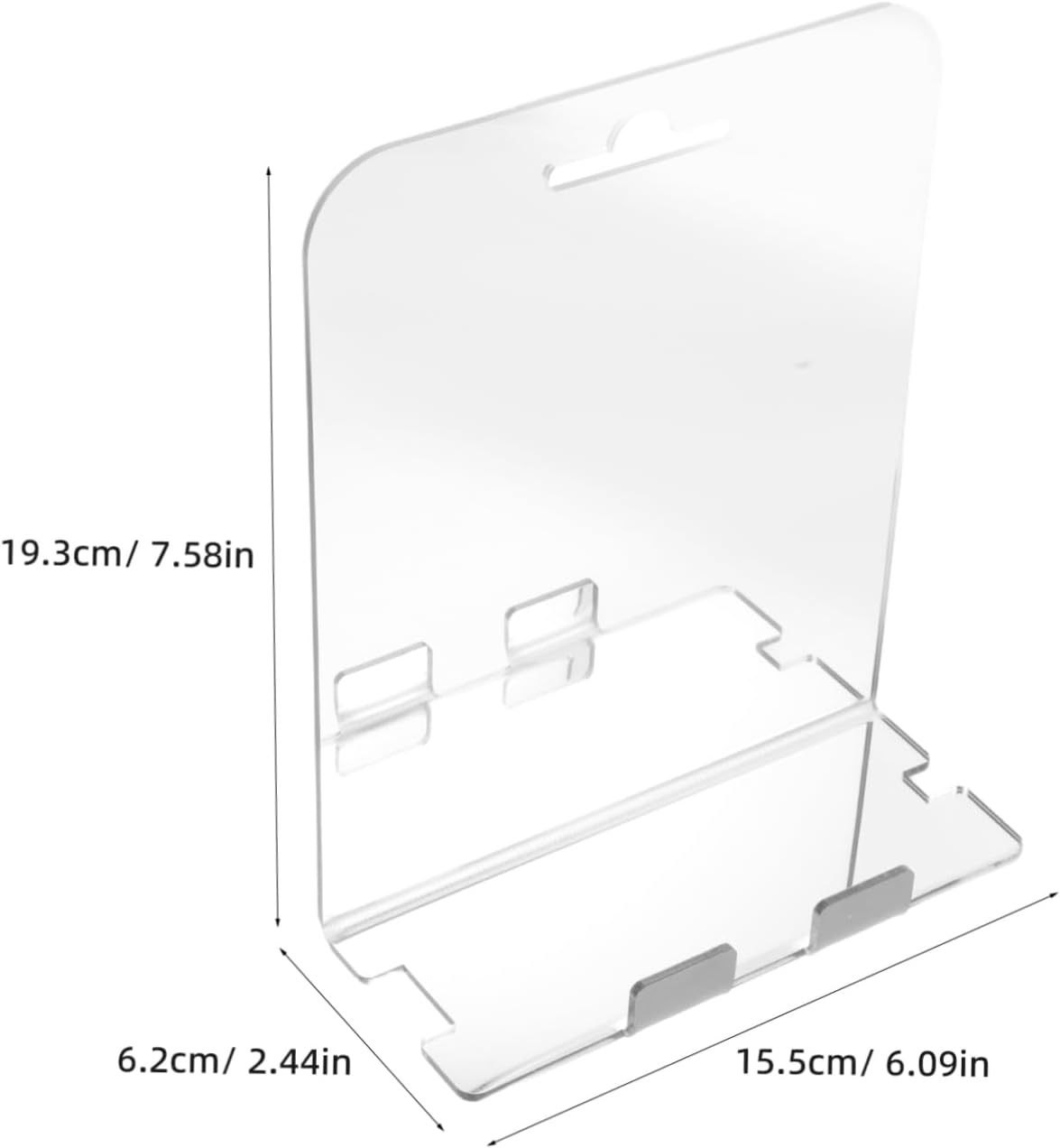 Fogless Shower Mirror with LED and Razor Holder