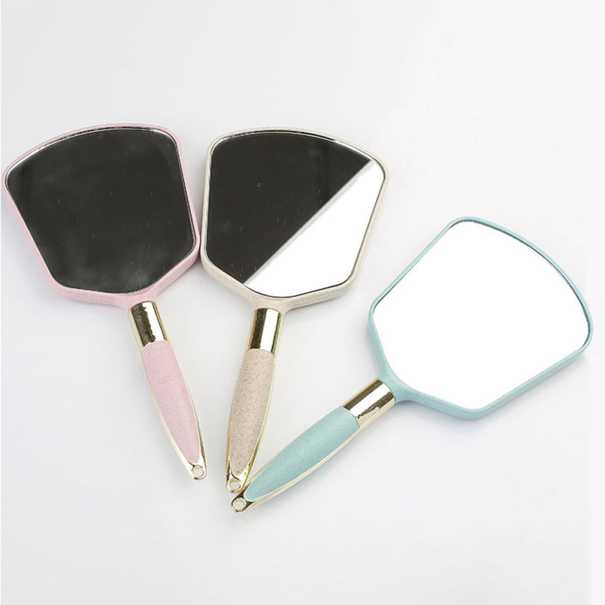 Gatuida Handheld Bathroom Mirror with Handle for Vanity and Travel Use