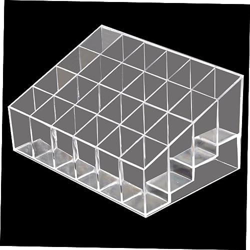 SAFIGLE Clear Acrylic Lipstick Display Organizer 24 Compartments