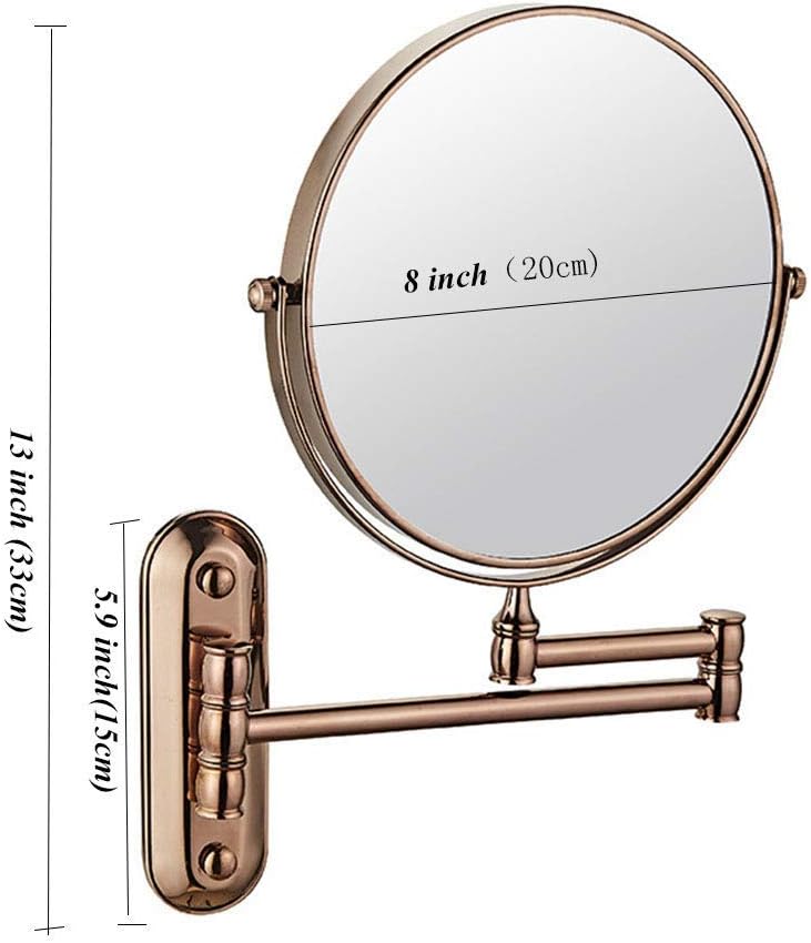 DEIHGE 8 Inch Wall Vanity Mirror 3X Magnification