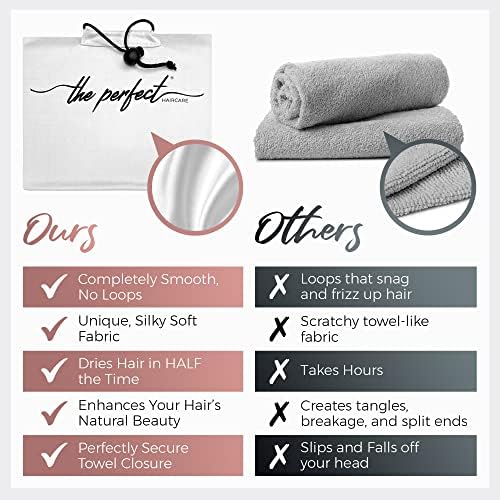 THE PERFECT HAIRCARE Curly Hair Microfiber Plopping Towel Set 1