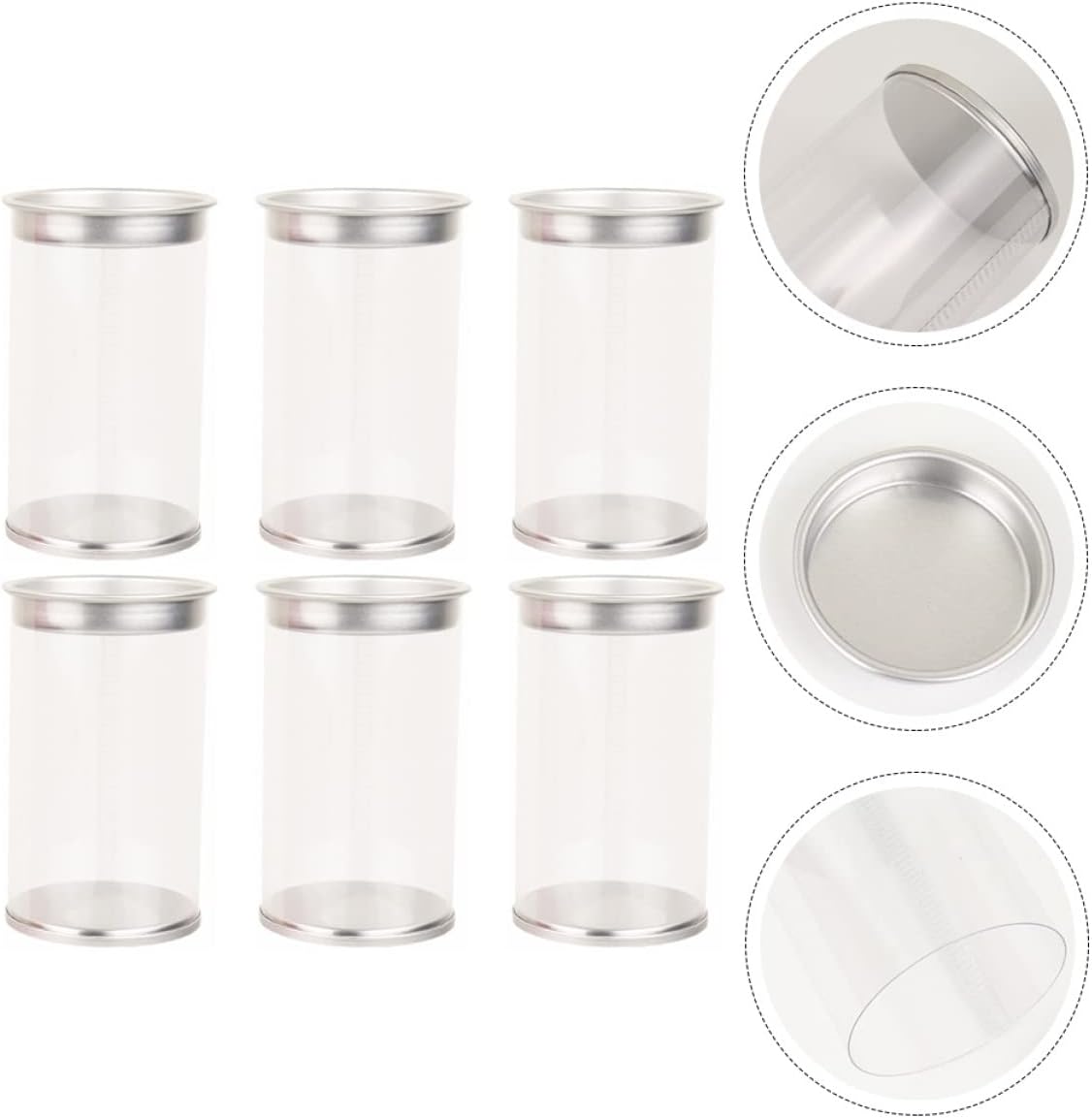 WRITWAA 6PCS Makeup Sponge Organizer Portable Beauty Egg Case