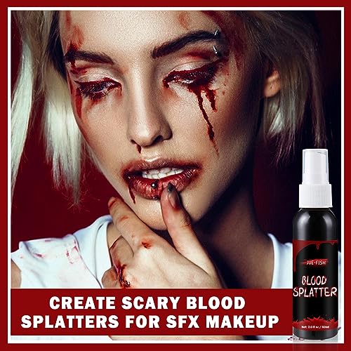 QIUFSSE Fake Blood Makeup Spray for Halloween SFX Cosplay
