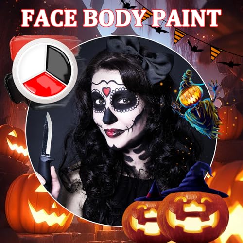 JunKuJK Clown Face Body Paint Kit