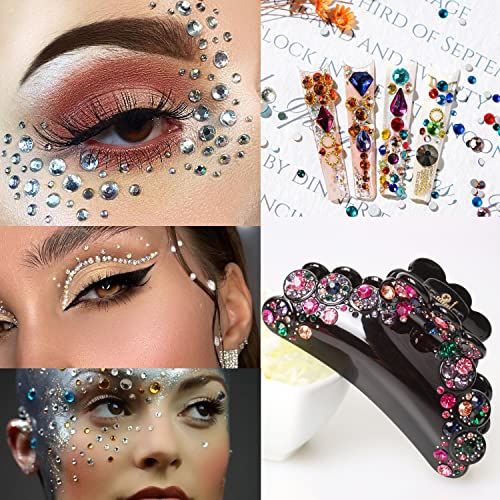 La Jolie Jasmin 2752 Pcs Self Adhesive Rhinestones Eye Nail Face Gems