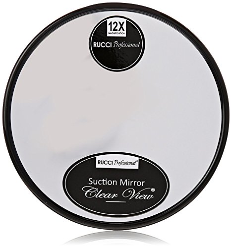Rucci M870 5-Inch Suction Cup Mirror with 12X Magnification