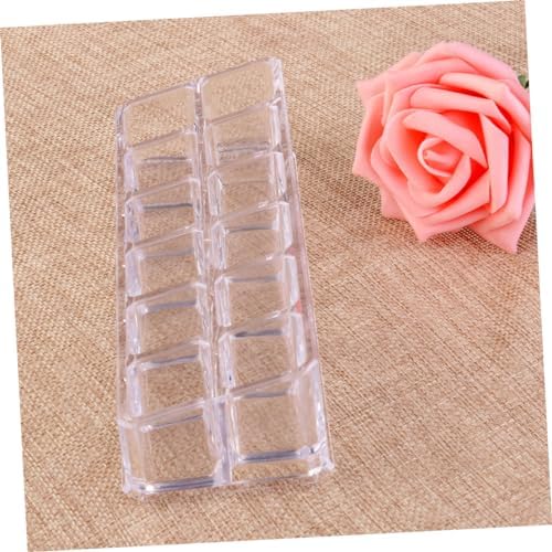 12-Slot Clear Acrylic Lipstick Display Rack