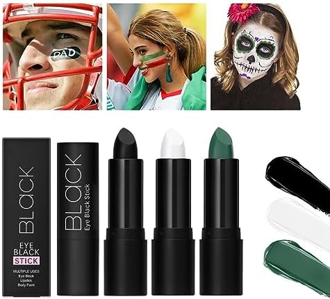 ikasus White Face Body Paint Stick for Sports and Halloween