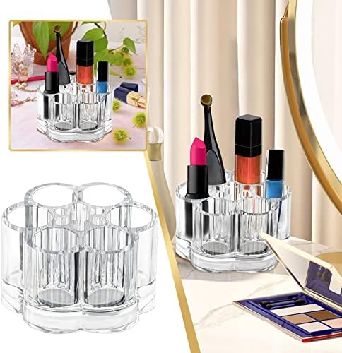 YIWULA Lipstick Holder 6-Hole Cosmetic Organizer