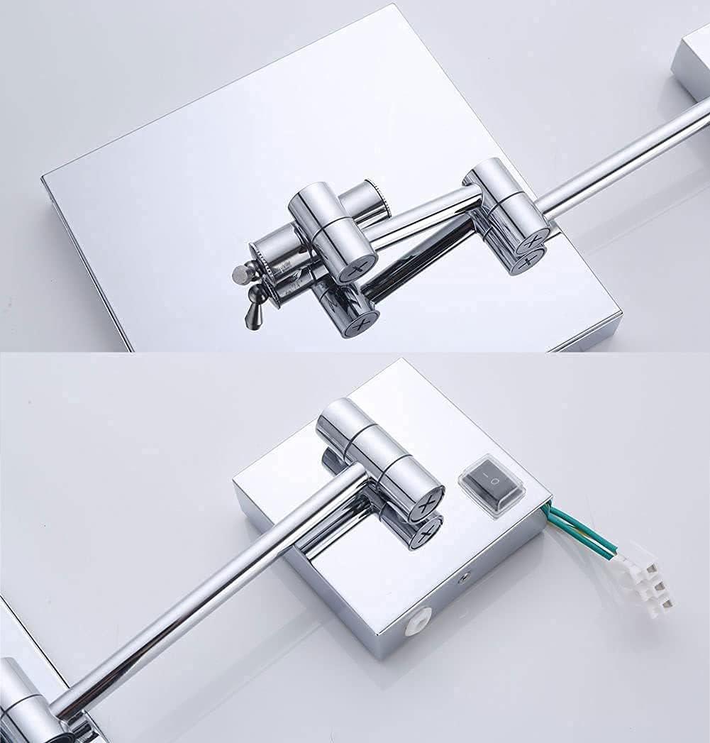 Vanity Mirror with LED Light 8 inch 3X Magnification