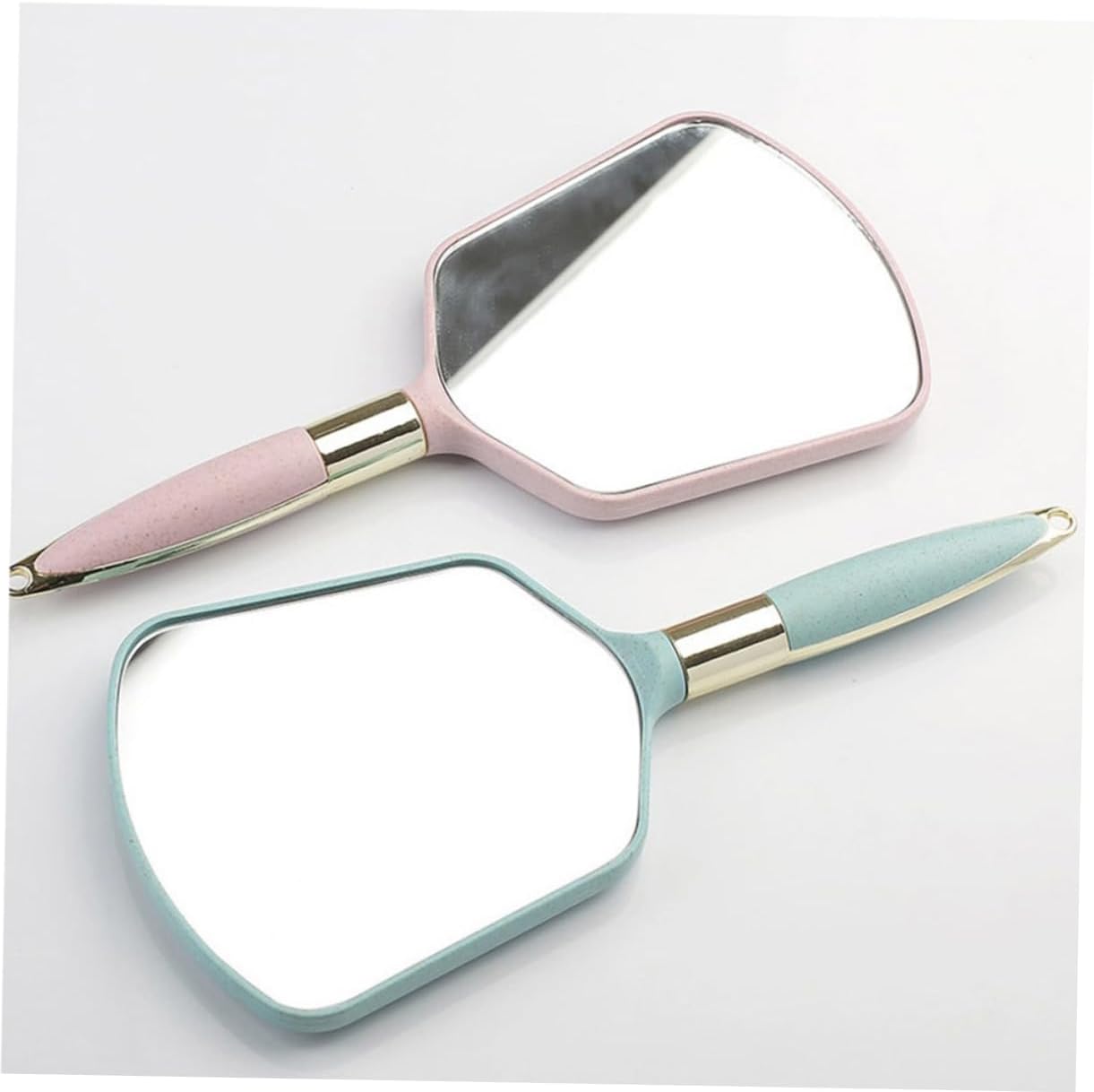 SOIMISS Handheld Mirror with Ergonomic Handle for Travel and Bathroom Use