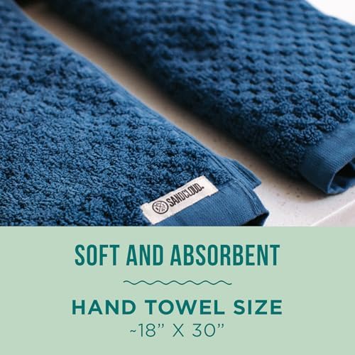 Sand Cloud Turkish Bath Towels Set of 2 - Atom Blue Large
