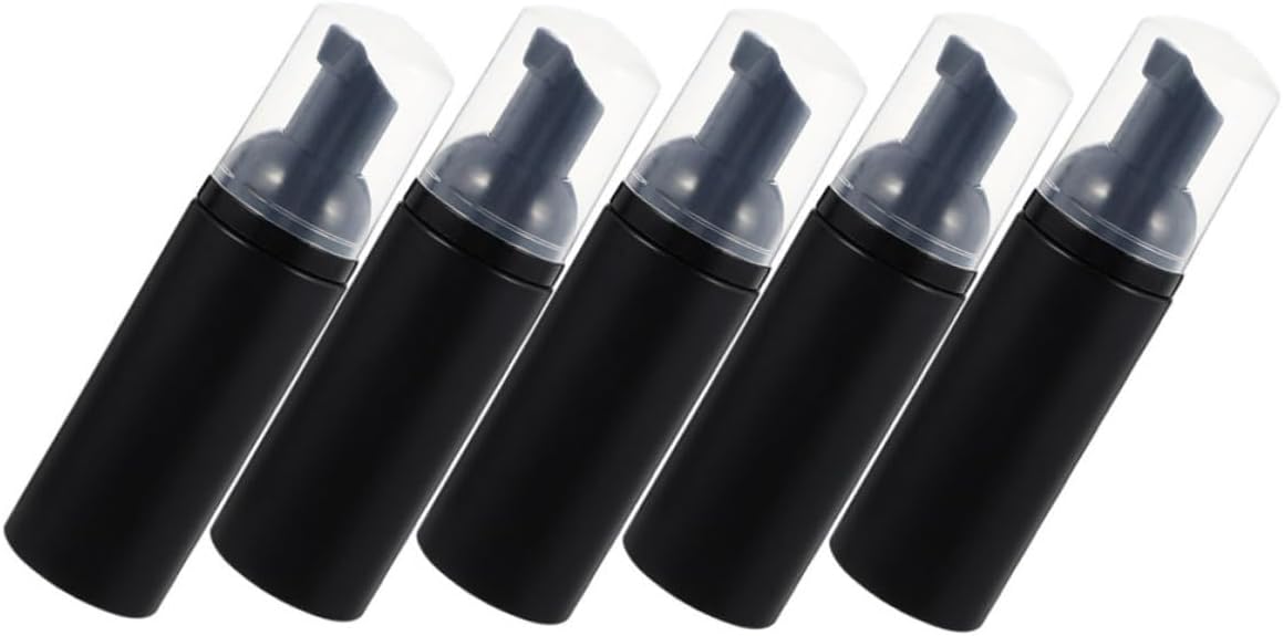 5PCS Foaming Bottle Set with Electroplated Frosted Design