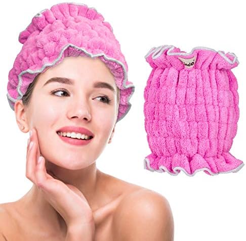 Lindo Hair Crown - Fast Drying Ultra Soft Microfiber Towel Pink