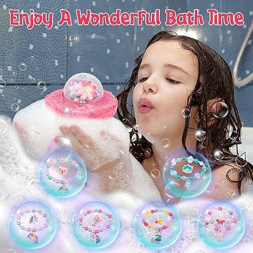 6 Surprise Bath Bombs for Kids with Jewelry