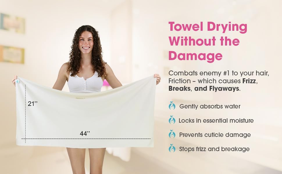 Hair RePear Anti Frizz Cotton Hair Wrap Towel