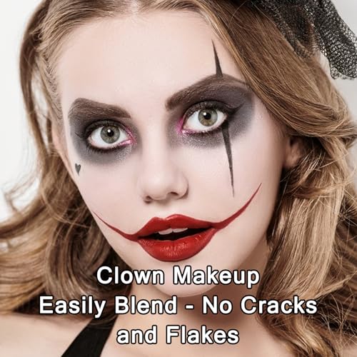 LingHaoLH 3-Color Halloween Face Paint Kit